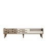 HANAH HOME TV polica Valensiya Walnut Cream - slika 4