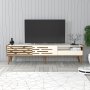 HANAH HOME TV polica Valensiya Walnut Cream - slika 1