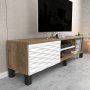 HANAH HOME TV polica Olyo Walnut White - slika 3