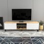 HANAH HOME TV polica Lukas Sapphire White - slika 1