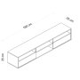 HANAH HOME TV polica Radience Sapphire Oak - slika 5