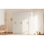 HANAH HOME Mat beli ormar Rb 185 06 (167RAB1192) - slika 1