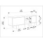 HANAH HOME TV polica Monaco Black Brown - slika 5