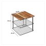 FIVE FIVE UGAONA POLICA 24X24X24 METAL DRVO - slika 2