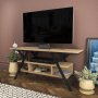 HANAH HOME TV polica Minerva Black Oak - slika 3