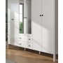 HANAH HOME Drveni beli ormar FRN 20011 - slika 3