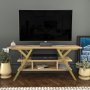 HANAH HOME TV polica Minerva Gold Oak - slika 1