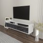HANAH HOME TV polica Flay White Black - slika 2