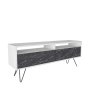 HANAH HOME TV polica Flay White Black - slika 5