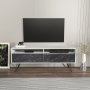 HANAH HOME TV polica Flay White Black - slika 1