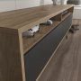 HANAH HOME TV polica Flay Walnut Black - slika 4