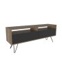 HANAH HOME TV polica Flay Walnut Black - slika 5