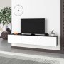 HANAH HOME TV polica Francy 180 Anthacite White - slika 1