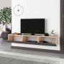 HANAH HOME TV polica Francy 180 Sapphire Oak Anthracite - slika 2