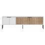 HANAH HOME TV polica Noah White Rattan - slika 3