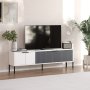 HANAH HOME TV polica Noah White Anthracite - slika 2