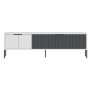 HANAH HOME TV polica Noah White Anthracite - slika 3
