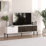 HANAH HOME TV polica Noah White Walnut - slika 2