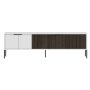 HANAH HOME TV polica Noah White Walnut - slika 3