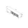 HANAH HOME TV polica Noah White Walnut - slika 5