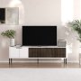 HANAH HOME TV polica Noah White Walnut - slika 1