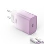 XO XO kućni punjač od 30W 1x USB-C PURPLE-WHITE + cable USB-C - Lightning - slika 3
