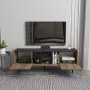 HANAH HOME TV polica Ekvador Walnut Black - slika 3