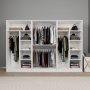 HANAH HOME Beli ormar Lucas 1600 88 - slika 3