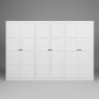 HANAH HOME Beli ormar Lucas 1600 88 - slika 4