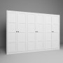 HANAH HOME Beli ormar Lucas 1600 88 - slika 5