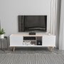 HANAH HOME TV polica Ekvador White Beige - slika 1
