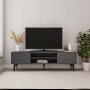 HANAH HOME TV polica Brendon Anthracite - slika 1