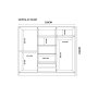 HANAH HOME Ormar mat bele boje Rb 085 - slika 5