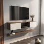 HANAH HOME TV polica Elia Walnut White - slika 2