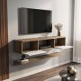 HANAH HOME TV polica Elia Walnut White - slika 3