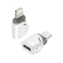 XO XO adapter NB256F microUSB - Lightning WHITE - slika 1