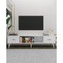 HANAH HOME TV polica Sinta White Gold - slika 1