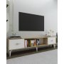 HANAH HOME TV polica Sinta Sapphire Oak White Gold - slika 2