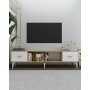 HANAH HOME TV polica Sinta Sapphire Oak White Gold - slika 1