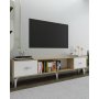 HANAH HOME TV polica Sinta Sapphire Oak White Silver - slika 2
