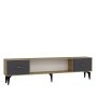 HANAH HOME TV polica Sinta Sapphire Oak Anthracite Gold - slika 4