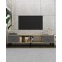 HANAH HOME TV polica Sinta Sapphire Oak Anthracite Gold - slika 1