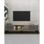 HANAH HOME TV polica Sinta Sapphire Oak Anthracite Silver - slika 1