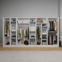 HANAH HOME Ormar beli Kardelen 1600 109 - slika 3