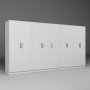 HANAH HOME Ormar beli Kardelen 1600 109 - slika 5