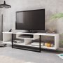 HANAH HOME TV polica Asal (150) White Black - slika 1