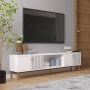 HANAH HOME TV polica Paye White - slika 2