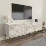 HANAH HOME TV polica Parla White 875ZNA4558 - slika 1