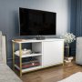 HANAH HOME TV polica Muskegon Gold White - slika 2