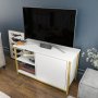 HANAH HOME TV polica Muskegon Gold White - slika 3